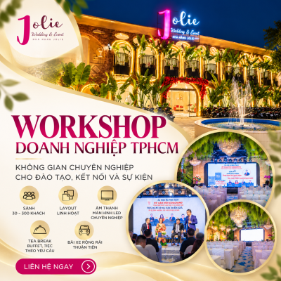 Workshop doanh nghiệp TPHCM – Không gian chuyên nghiệp cho đào tạo, kết nối và sự kiện