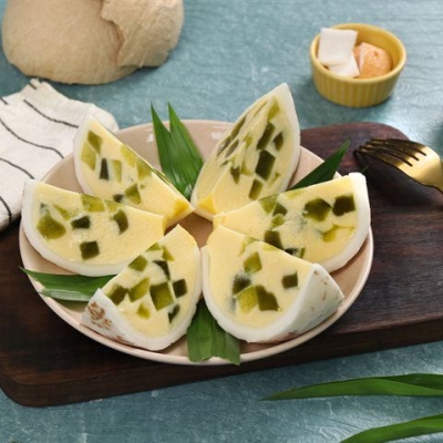 Bánh flan trái dừa
