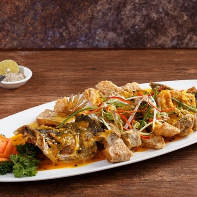 Cá chẽm sốt chanh dây