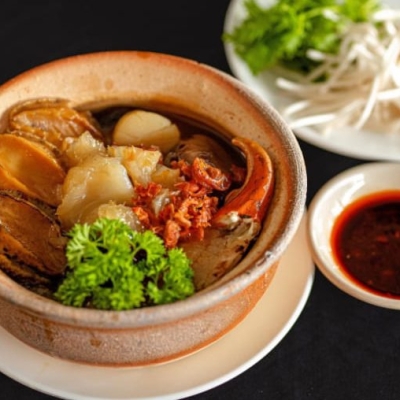 Súp tôm bào ngư