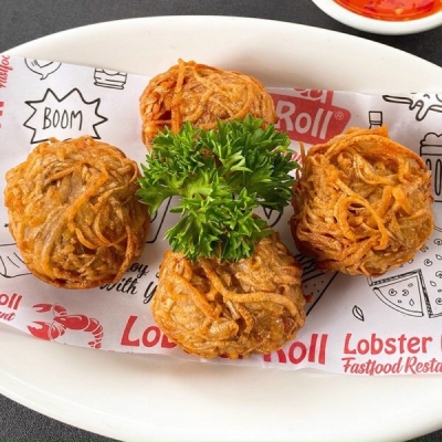 Chả cua cuộn khoai môn