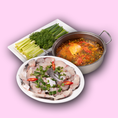 Lẩu cá lăng nấu măng chua