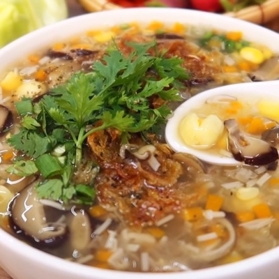 Súp cua nấm đông cô